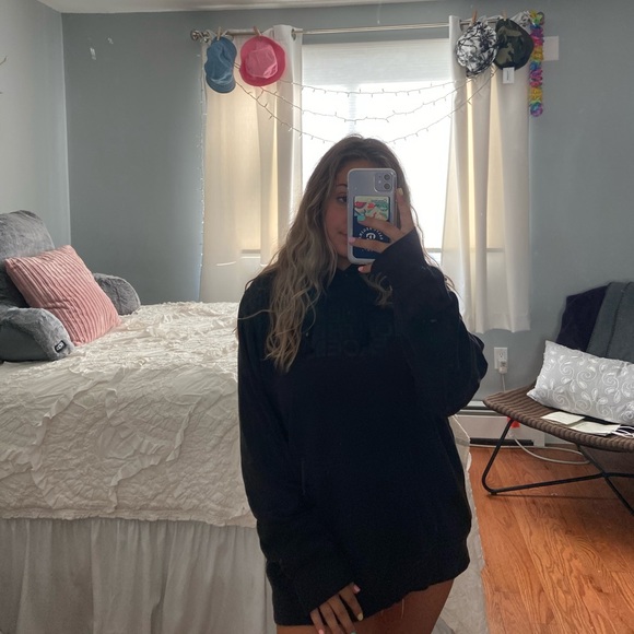 ✰ ✰OVERSIZED BLACK NORTH FACE HOODIE ✰ ✰ - Picture 1 of 3